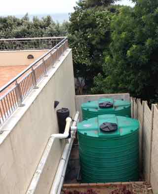 A typical rainwater recovery system
