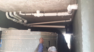 15000Ltanks below first floor