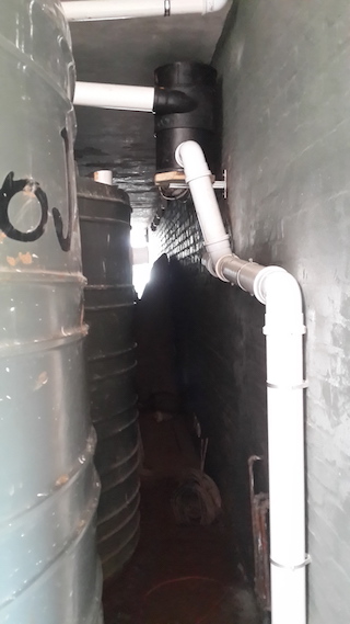 Wisy filter installation below first floor