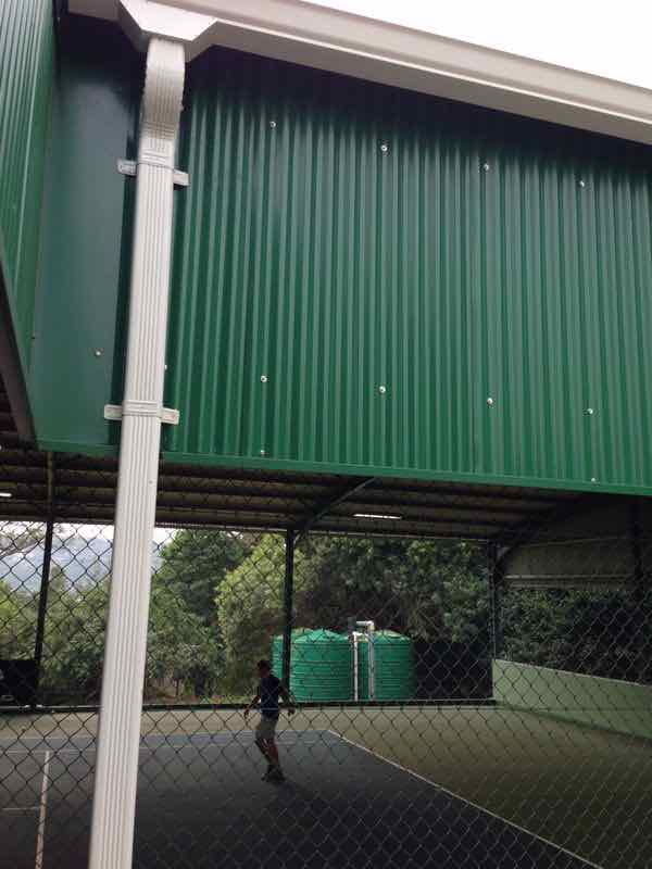 Rain Harvesting from indoor tennis court