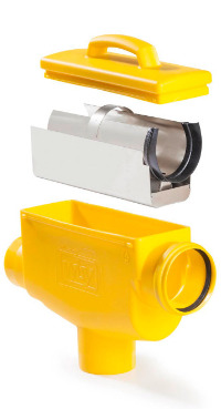 WISY inline horizontal leaf filter