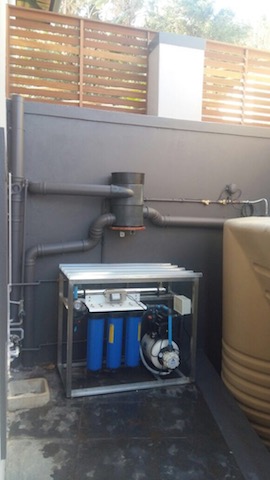 A Deluxe rainwater harvesting system